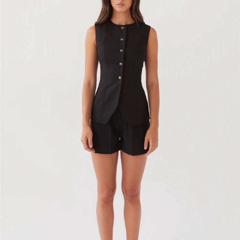 Peppermayo Black Button-Up Set - Picture 2 of 13